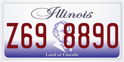 IL license plate Z698890