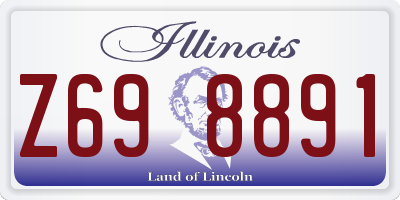 IL license plate Z698891