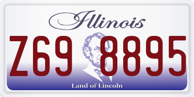 IL license plate Z698895