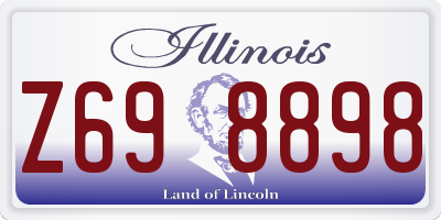 IL license plate Z698898
