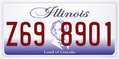 IL license plate Z698901