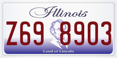 IL license plate Z698903