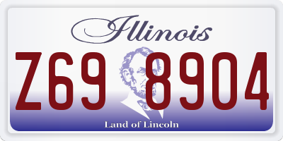 IL license plate Z698904