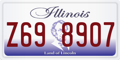 IL license plate Z698907