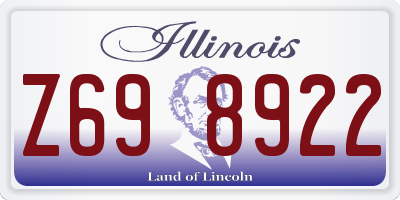IL license plate Z698922