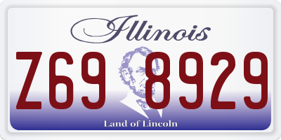 IL license plate Z698929