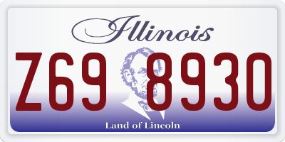 IL license plate Z698930