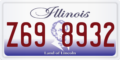 IL license plate Z698932