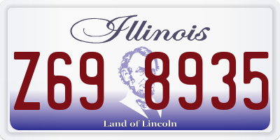 IL license plate Z698935