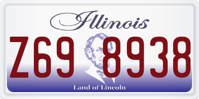 IL license plate Z698938