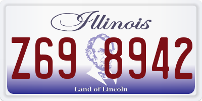 IL license plate Z698942