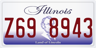 IL license plate Z698943