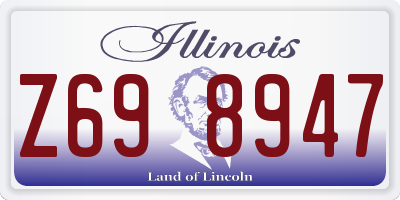 IL license plate Z698947