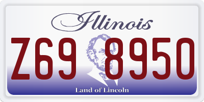 IL license plate Z698950