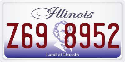 IL license plate Z698952