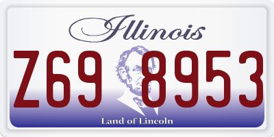 IL license plate Z698953