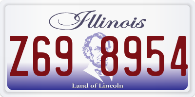 IL license plate Z698954