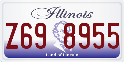 IL license plate Z698955