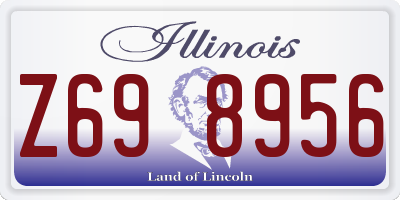 IL license plate Z698956