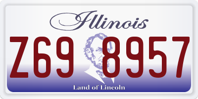 IL license plate Z698957