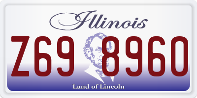 IL license plate Z698960