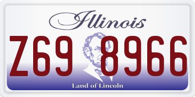 IL license plate Z698966