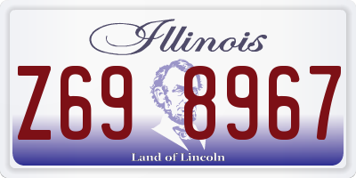 IL license plate Z698967