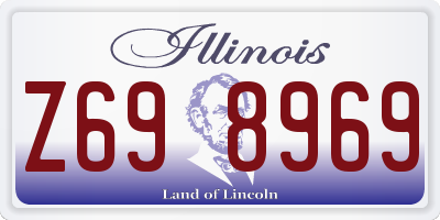 IL license plate Z698969