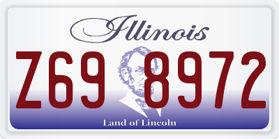 IL license plate Z698972