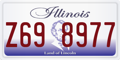 IL license plate Z698977