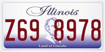 IL license plate Z698978