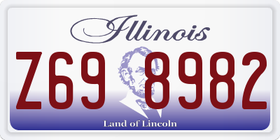 IL license plate Z698982