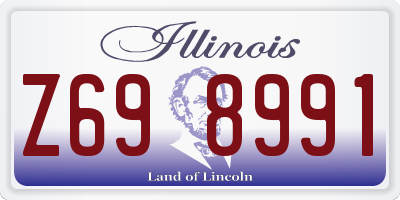 IL license plate Z698991