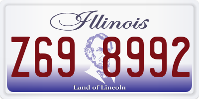 IL license plate Z698992