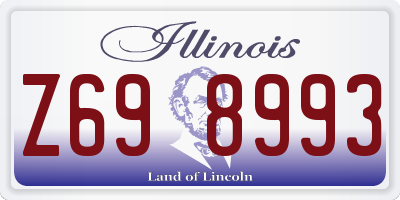 IL license plate Z698993