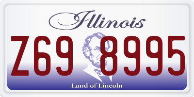 IL license plate Z698995