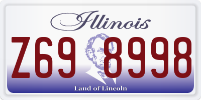 IL license plate Z698998
