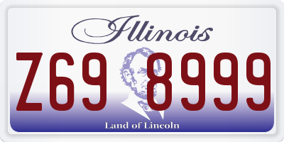 IL license plate Z698999