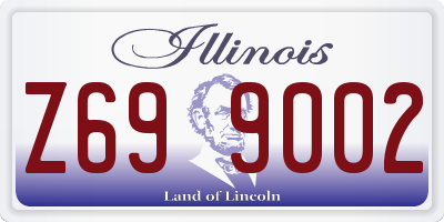 IL license plate Z699002