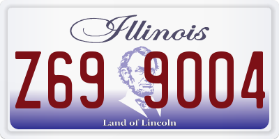 IL license plate Z699004