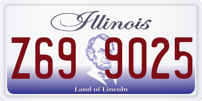 IL license plate Z699025