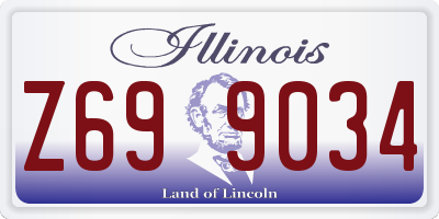 IL license plate Z699034