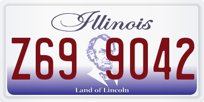 IL license plate Z699042