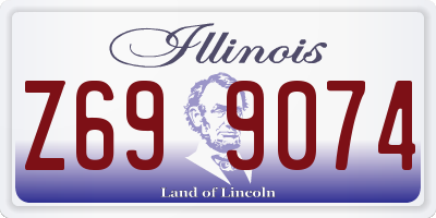 IL license plate Z699074