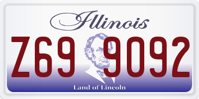 IL license plate Z699092