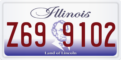 IL license plate Z699102