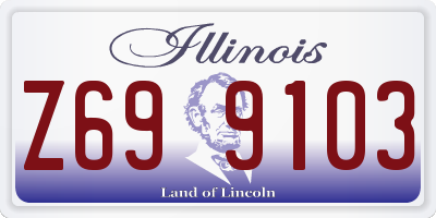 IL license plate Z699103