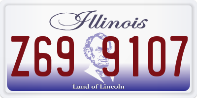 IL license plate Z699107