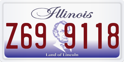 IL license plate Z699118