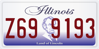 IL license plate Z699193